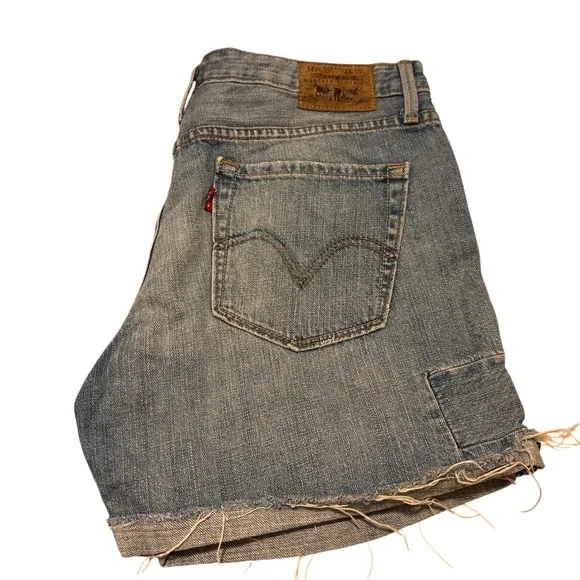 Levi's Blue Denim Women's Shorts - Picture 7 of 7